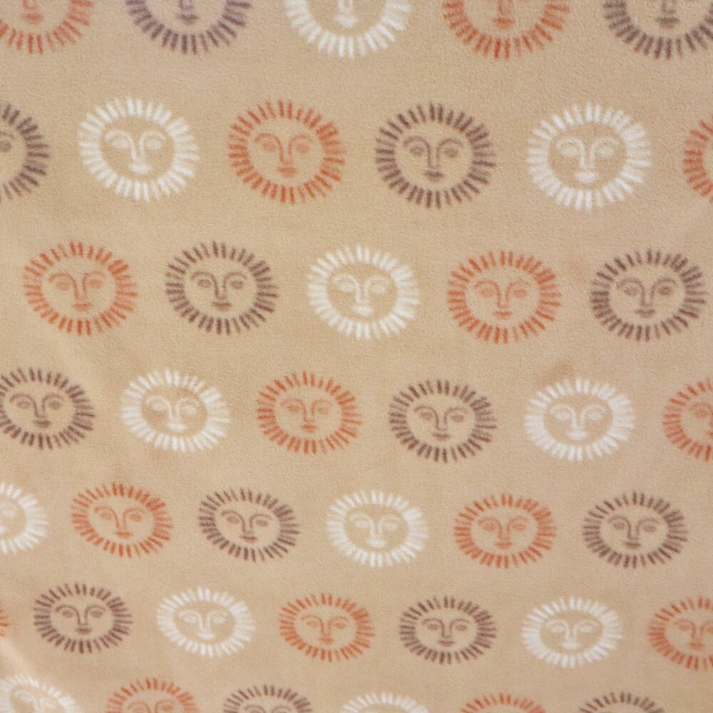 Handmade Dual Layer Fleece Blanket/Throw 52" x 56" Sewn Edges